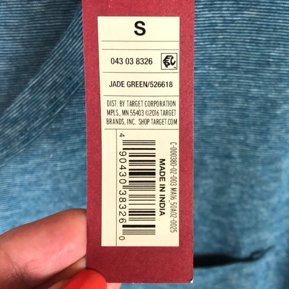 Merona Short Sleeve Jade Green Cotton Shirt Small - Picture 4 of 5